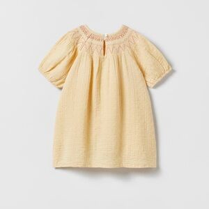 Zara Girls Embroidered Dress 3-4t